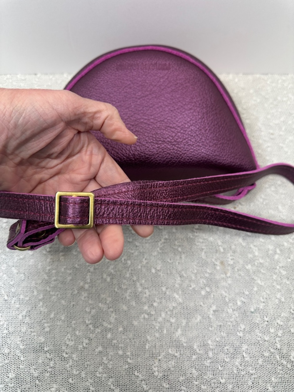 PORTLAND LEATHER GOODS Premium Small Ultraviolet Koala Sling Bag & Snap Wallet - Picture 12 of 12